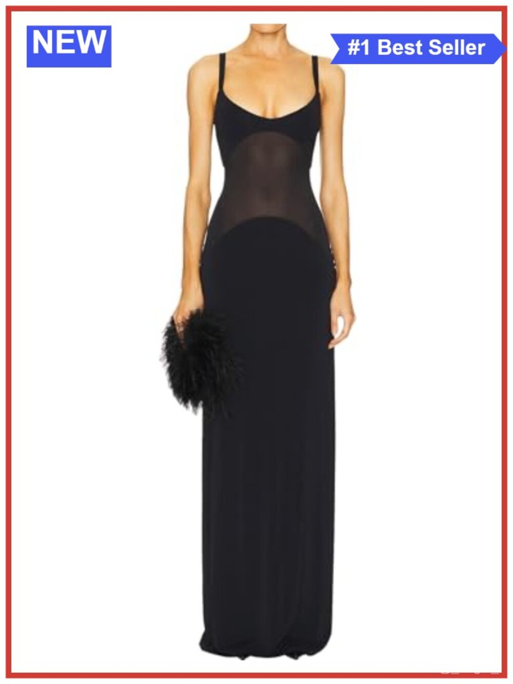 Mesh Backless Maxi Dress Sleeveless Bodycon Evening Gown